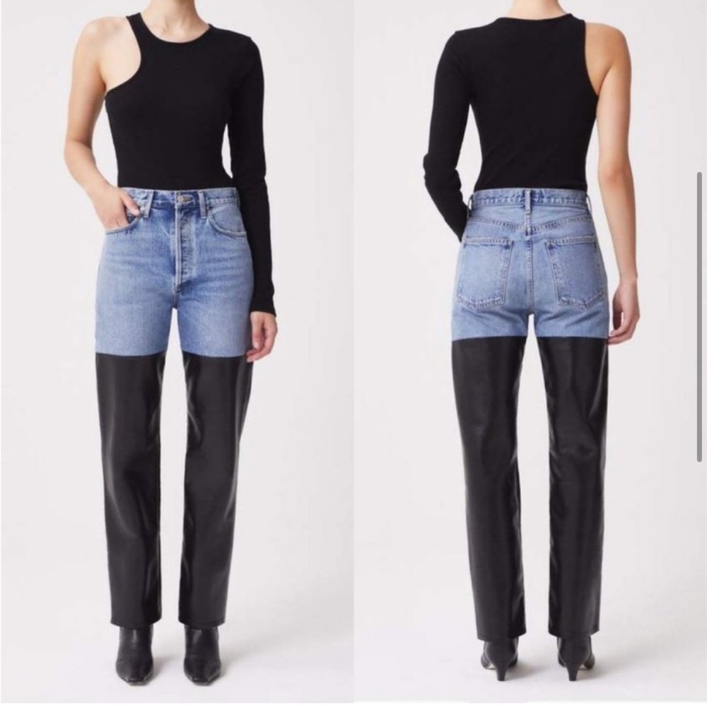 Agolde Pieced 90's Pinch Waist Jeans in Navigate/Detox - Picture 4 of 10